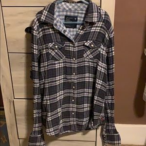 Girls long-sleeve flannel shirt